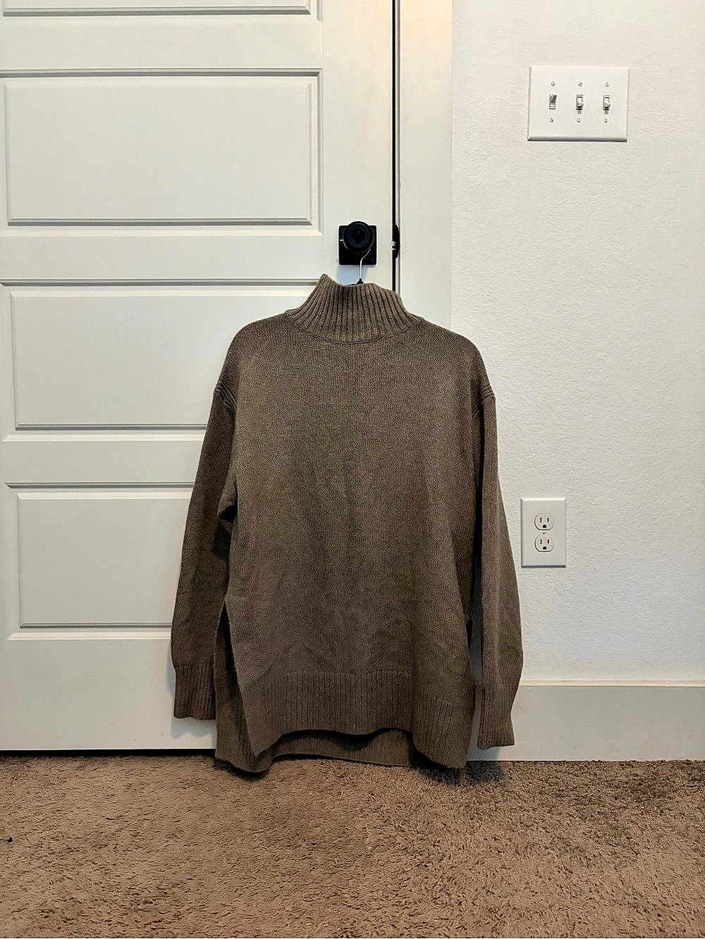 Everlane Cowl Neck Sweater in Brown NWT